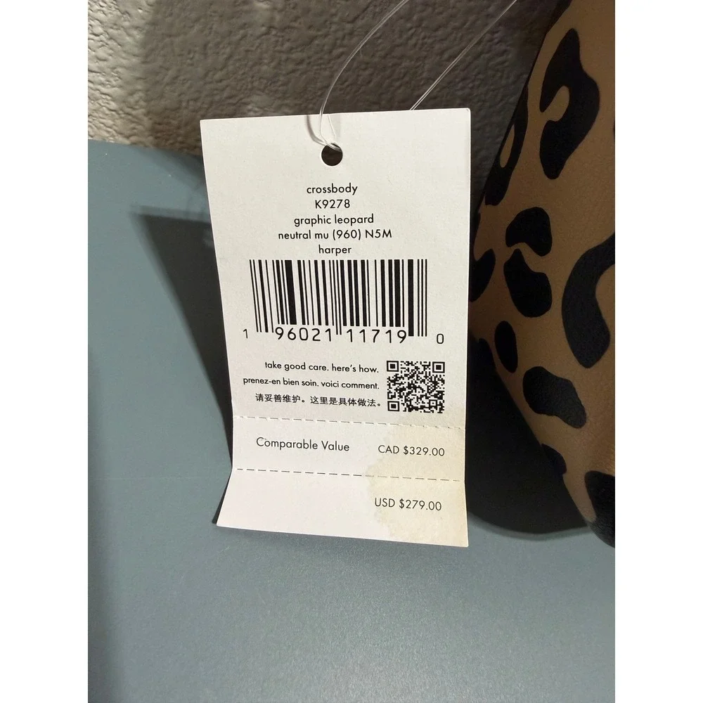 Kate Spade Harper Crossbody Bag‎ Leopard NWT
